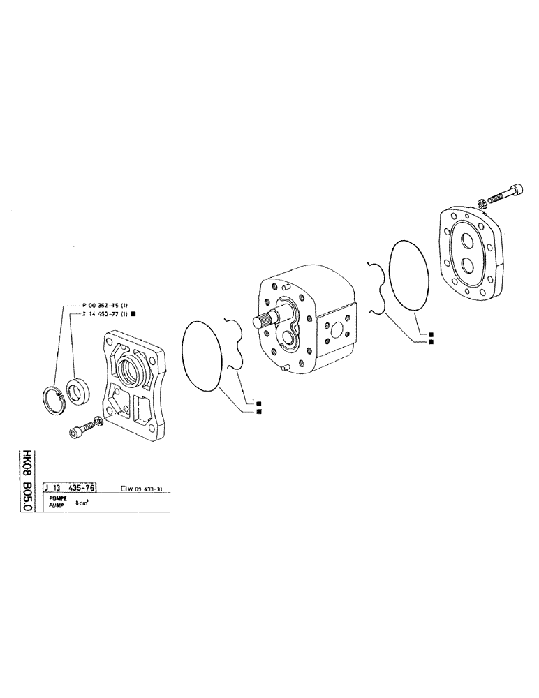 Схема запчастей Case RC200 - (075) - PUMP 