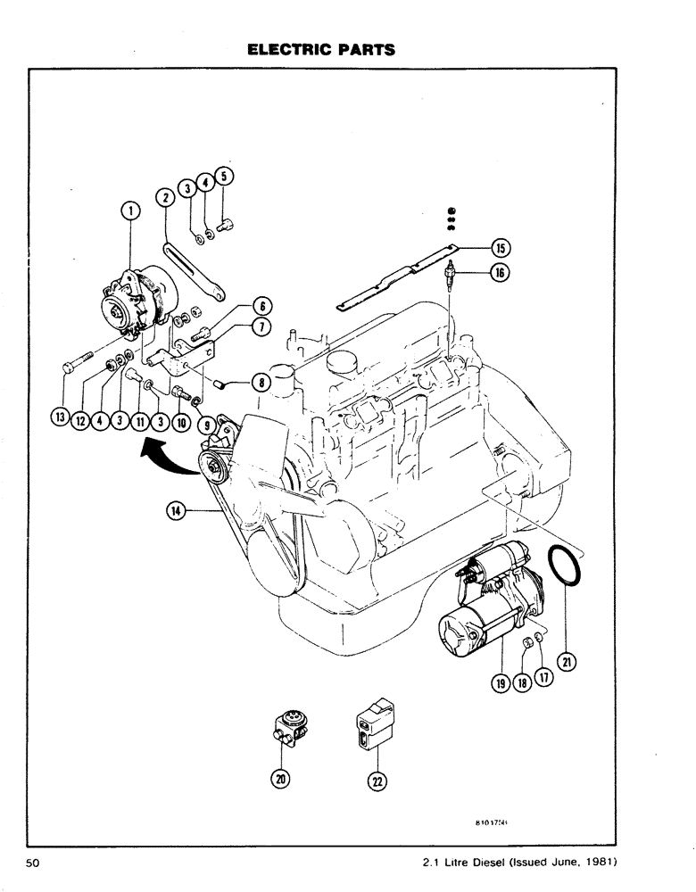 Схема запчастей Case DH4B - (50) - ELECTRICAL PARTS (55) - ELECTRICAL SYSTEMS