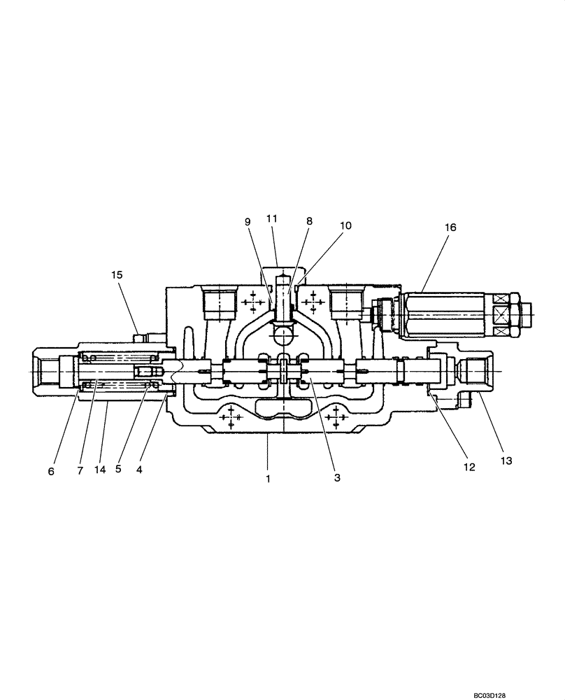 Схема запчастей Case CX31 - (08-62[00]) - VALVE ASSY - BUCKET (08) - HYDRAULICS