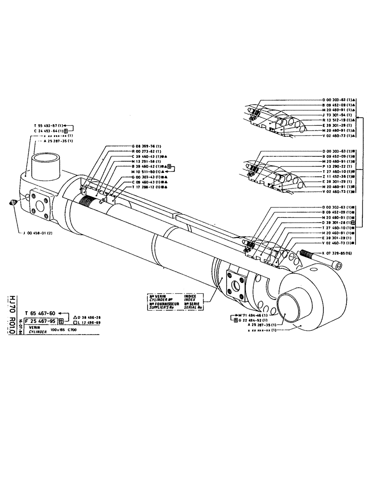 Схема запчастей Case 160CK - (162) - CYLINDER (07) - HYDRAULIC SYSTEM