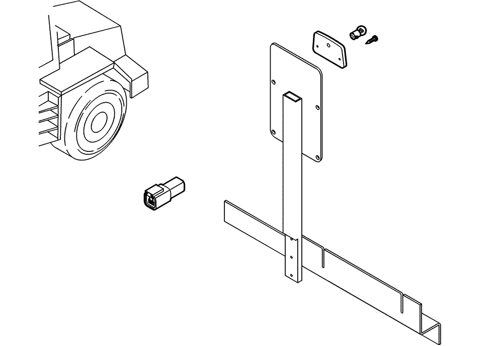 Схема запчастей Case 221D - (32.242[001]) - LIC.PLATE LIGHT (OPTION) (S/N 581101-UP) (55) - ELECTRICAL SYSTEMS