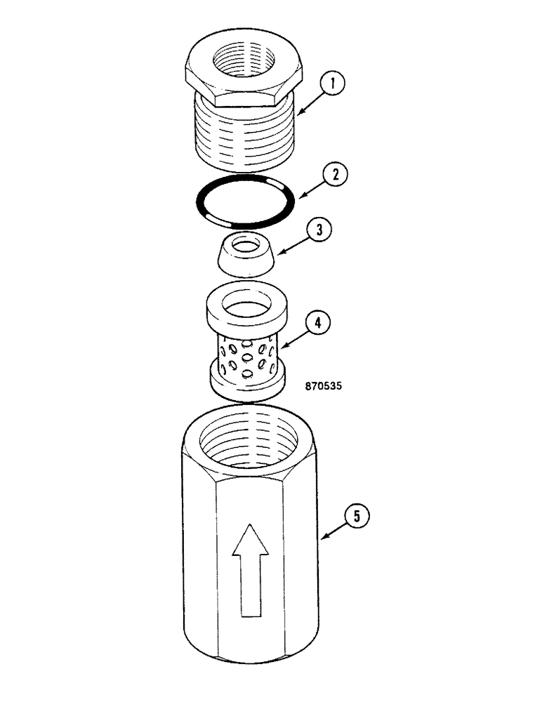 Схема запчастей Case 688C - (8B-26) - L.S HYDRAULIC FILTER (07) - HYDRAULIC SYSTEM