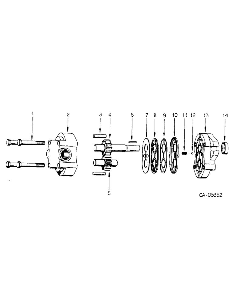 Схема запчастей Case 4125 - (10-6) - HYDRAULICS, HYDRAULIC PUMP (07) - HYDRAULICS