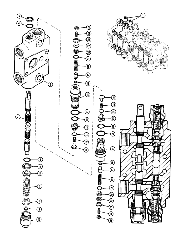 Схема запчастей Case 680CK - (274) - G33097 DIPPER AND BUCKET SECTIONS (84) - BOOMS, DIPPERS & BUCKETS