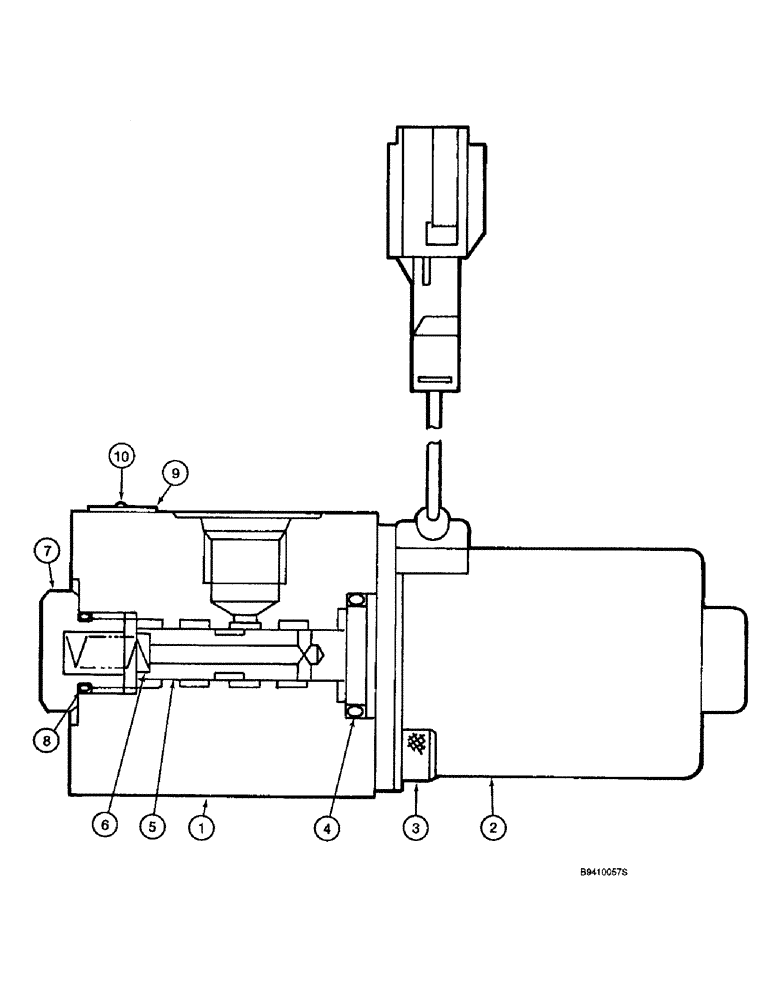 Схема запчастей Case 9045B - (8-112) - FREE SWING SOLENOID VALVE (08) - HYDRAULICS