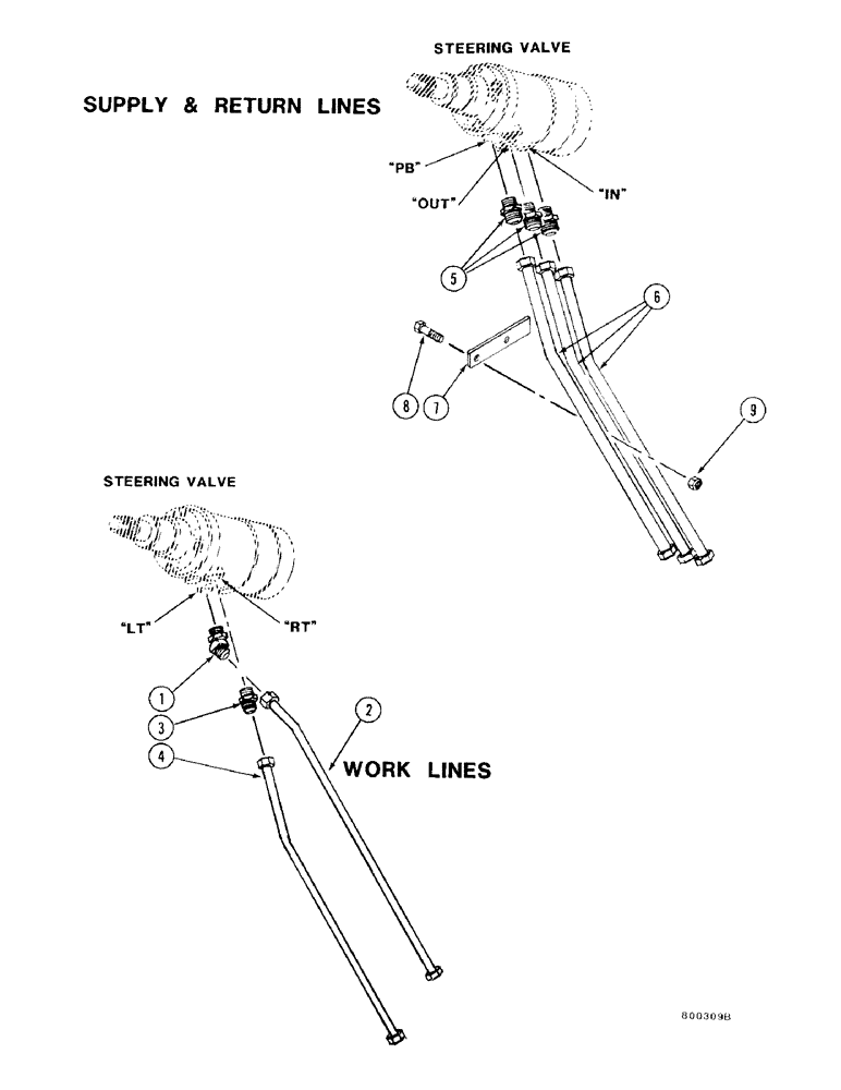 Схема запчастей Case FH4 - (1-44) - STEERING HYDRAULIC SYSTEM (CONTINUED) (41) - STEERING