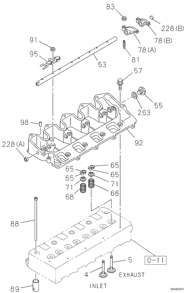 Схема запчастей Case CX75SR - (02-11) - CAMSHAFT - VALVE MECHANISM (02) - ENGINE