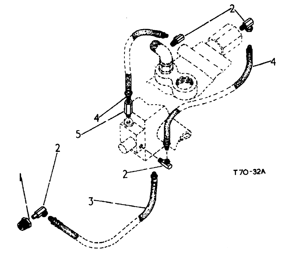 Схема запчастей Case 500 - (07-010) - TRANSMISSION LINES SOLENOID/MANIFOLD No Description