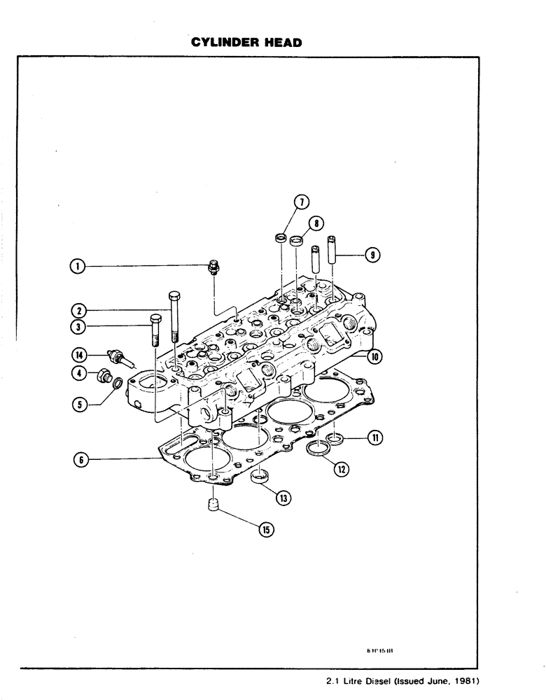 Схема запчастей Case DH4B - (02) - CYLINDER HEAD (10) - ENGINE