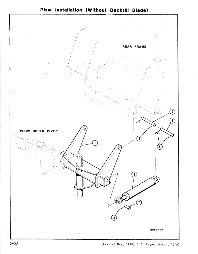 Схема запчастей Case DH7 - (3-03A) - PLOW INSTALLATION (WITHOUT BACKFILL BLADE) (89) - TOOLS