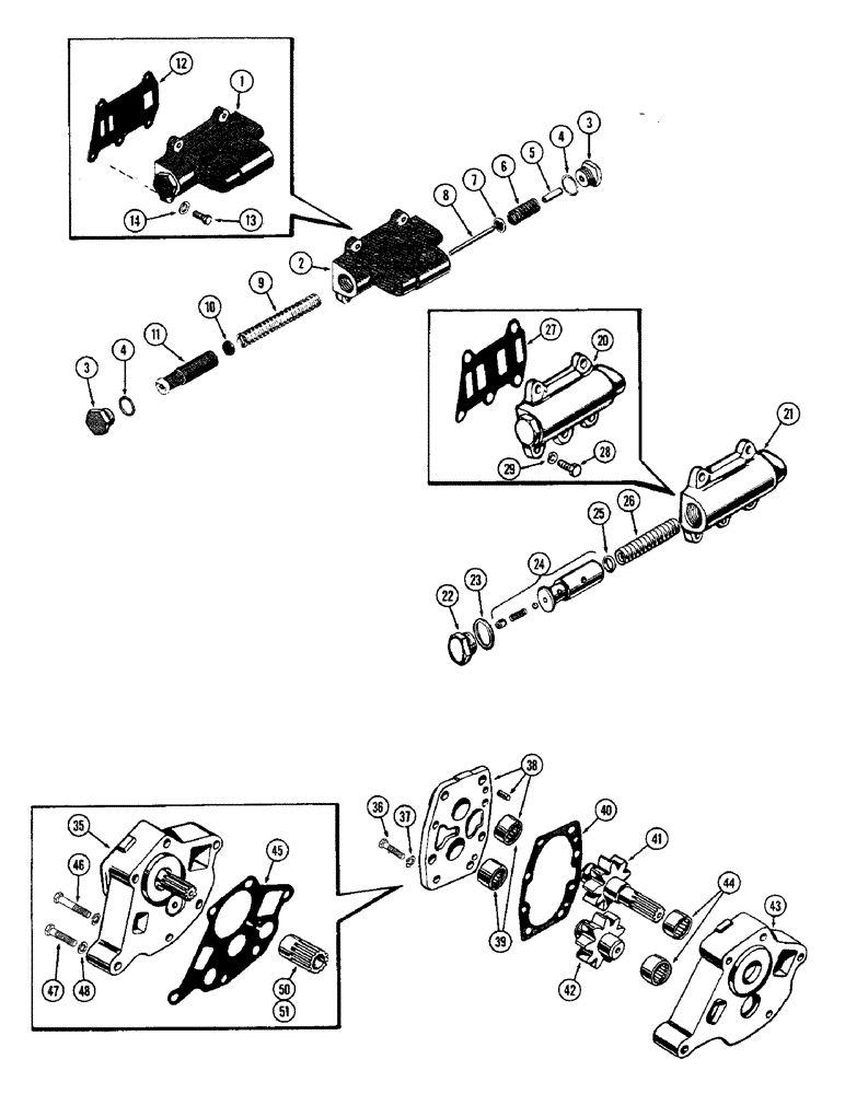 Схема запчастей Case W10 - (074) - PRESSURE REGULATOR VALVE, 1ST USED TRANS. SER. NO. 21354 (06) - POWER TRAIN