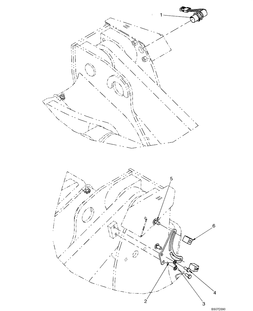 Схема запчастей Case 621E - (09-04) - CONTROL - BUCKET HEIGHT AND RETURN-TO-TRANSPORT (Z-BAR LOADER) (09) - CHASSIS