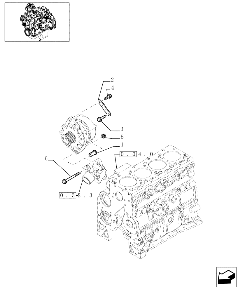 Схема запчастей Case F4DFE613G - (0.40.0[01]) - ALTERNATOR (504063804) 