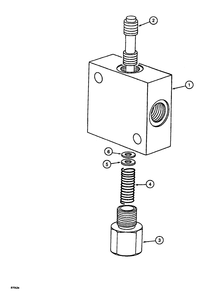 Схема запчастей Case 688 - (8-118) - PRESSURE REGULATING VALVE (08) - HYDRAULICS