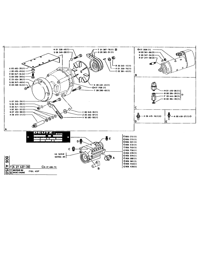 Схема запчастей Case 160CKS - (055) - BASIC ENGINE (01) - ENGINE