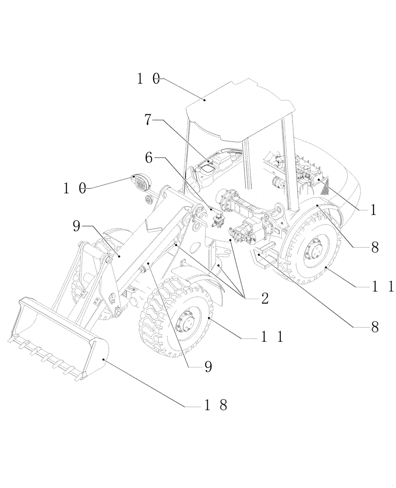 Схема запчастей Case 221E - (MAIN) - SECTIONS (00) - GENERAL