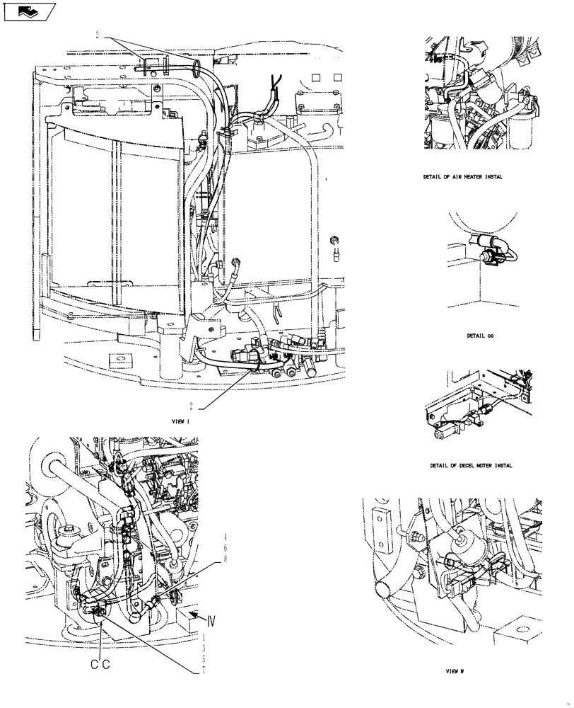 Схема запчастей Case CX27B ASN - (55.408.04) - ELEC ASSY, UPPER (55) - ELECTRICAL SYSTEMS