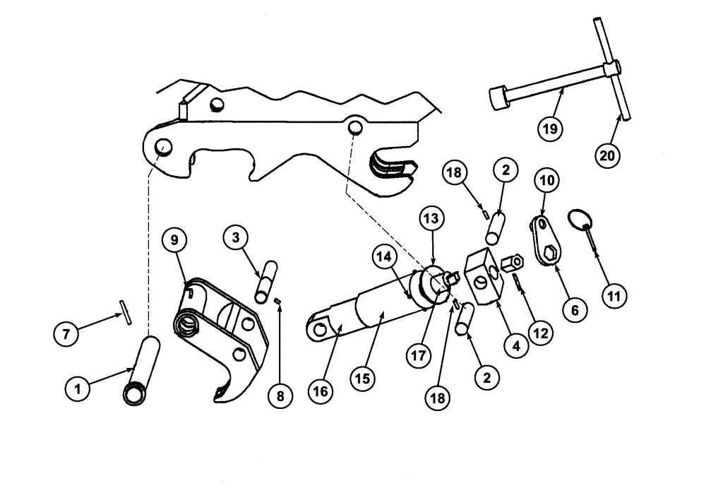 Схема запчастей Case CX160B - (09-62) - QUICK HITCH - HYDRAULIC - MIX-MATCH (09) - CHASSIS/ATTACHMENTS