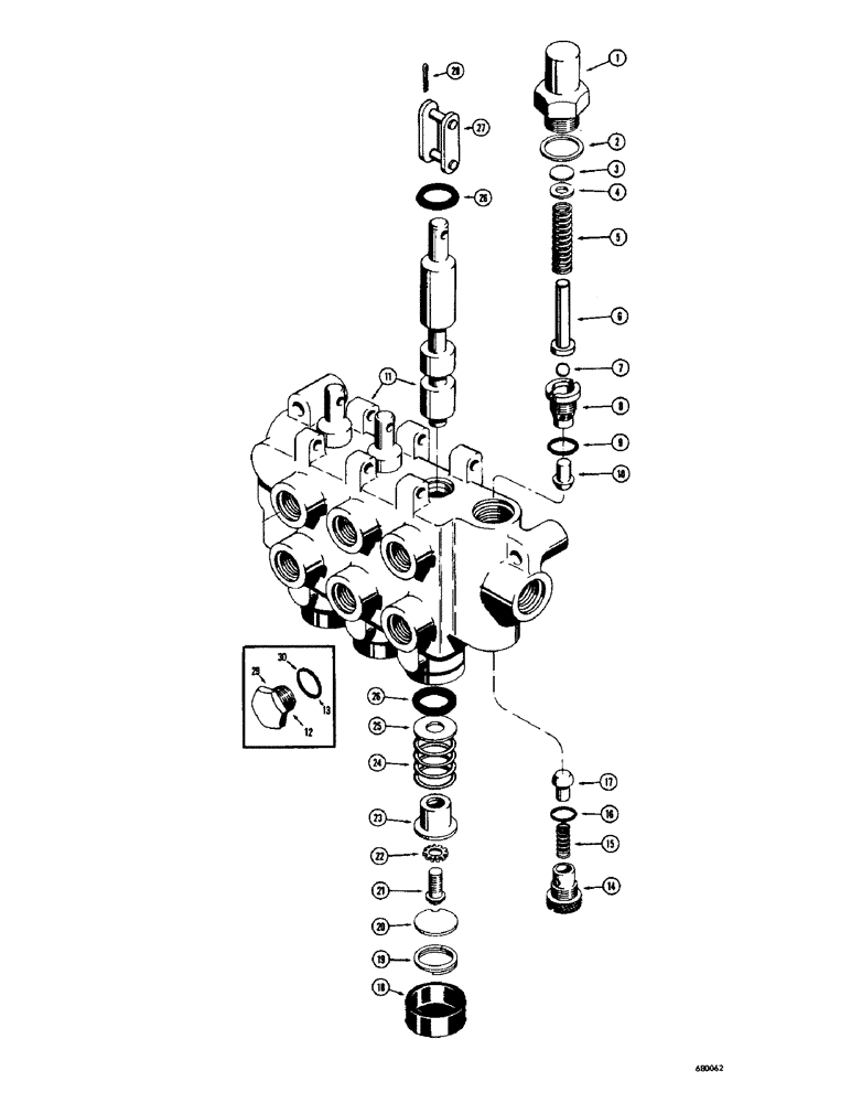 Схема запчастей Case 530 - (86) - D39472 HYDRAULIC CONTROL VALVE (35) - HYDRAULIC SYSTEMS