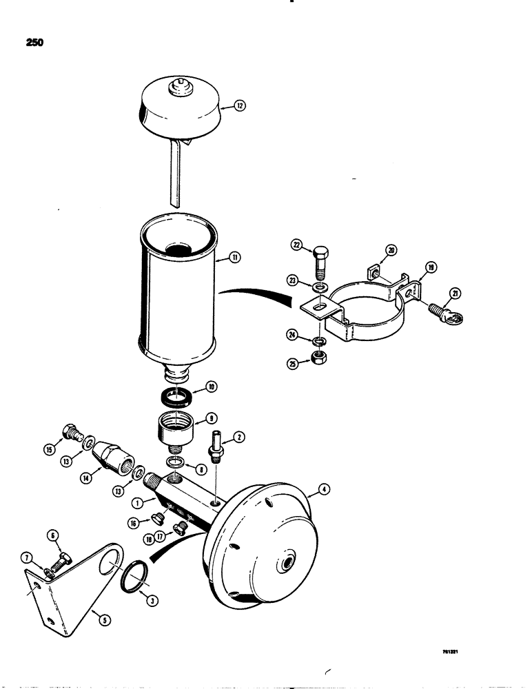 Схема запчастей Case 1845 - (250) - D71323 VACUUM PUMP AND RELATED PARTS (89) - TOOLS