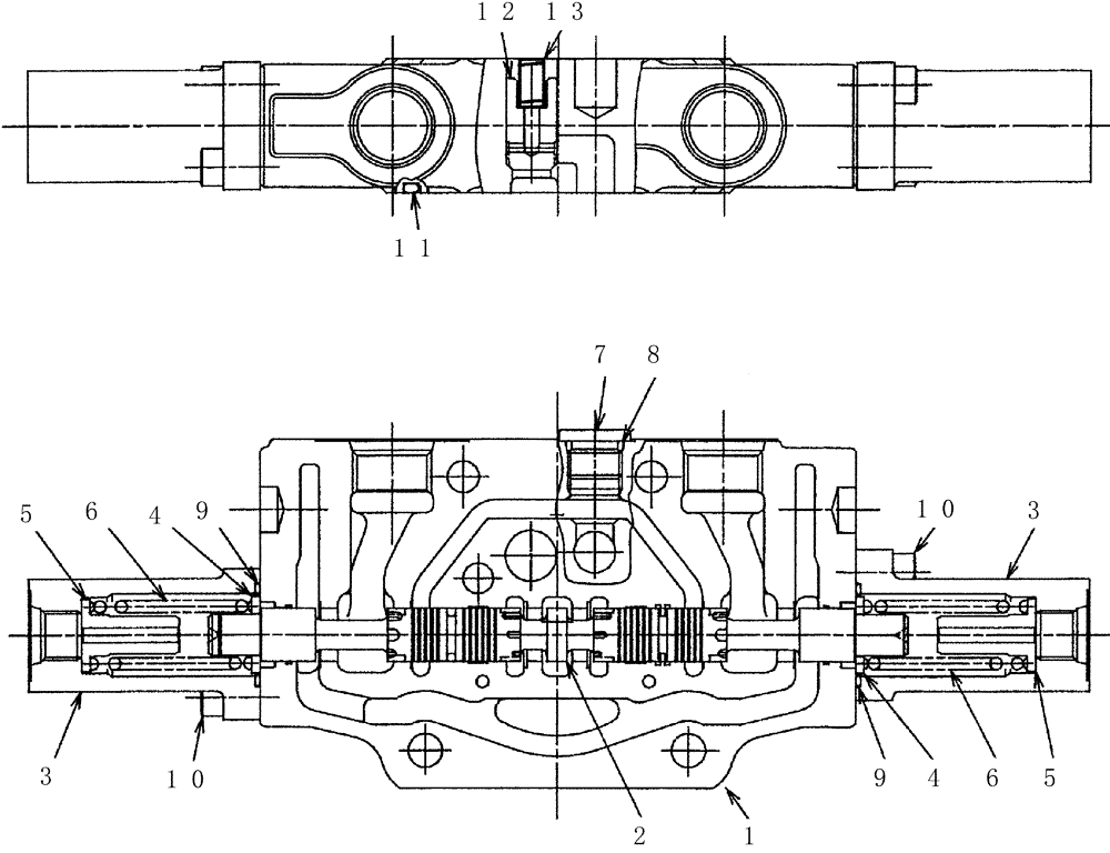 Схема запчастей Case CX50B - (HC008) - VALVE ASSEMBLY, CONTROL (TRAVEL RIGHT) (35) - HYDRAULIC SYSTEMS