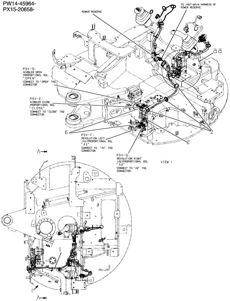 Схема запчастей Case CX31B - (317-17[1]) - HARNESS ASSEMBLY (00) - GENERAL & PICTORIAL INDEX