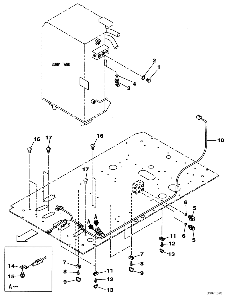 Схема запчастей Case CX130B - (08-99) - HYDRAULIC CIRCUIT - PLUG, BLANK-OFF - WITH DOZER BLADE (08) - HYDRAULICS