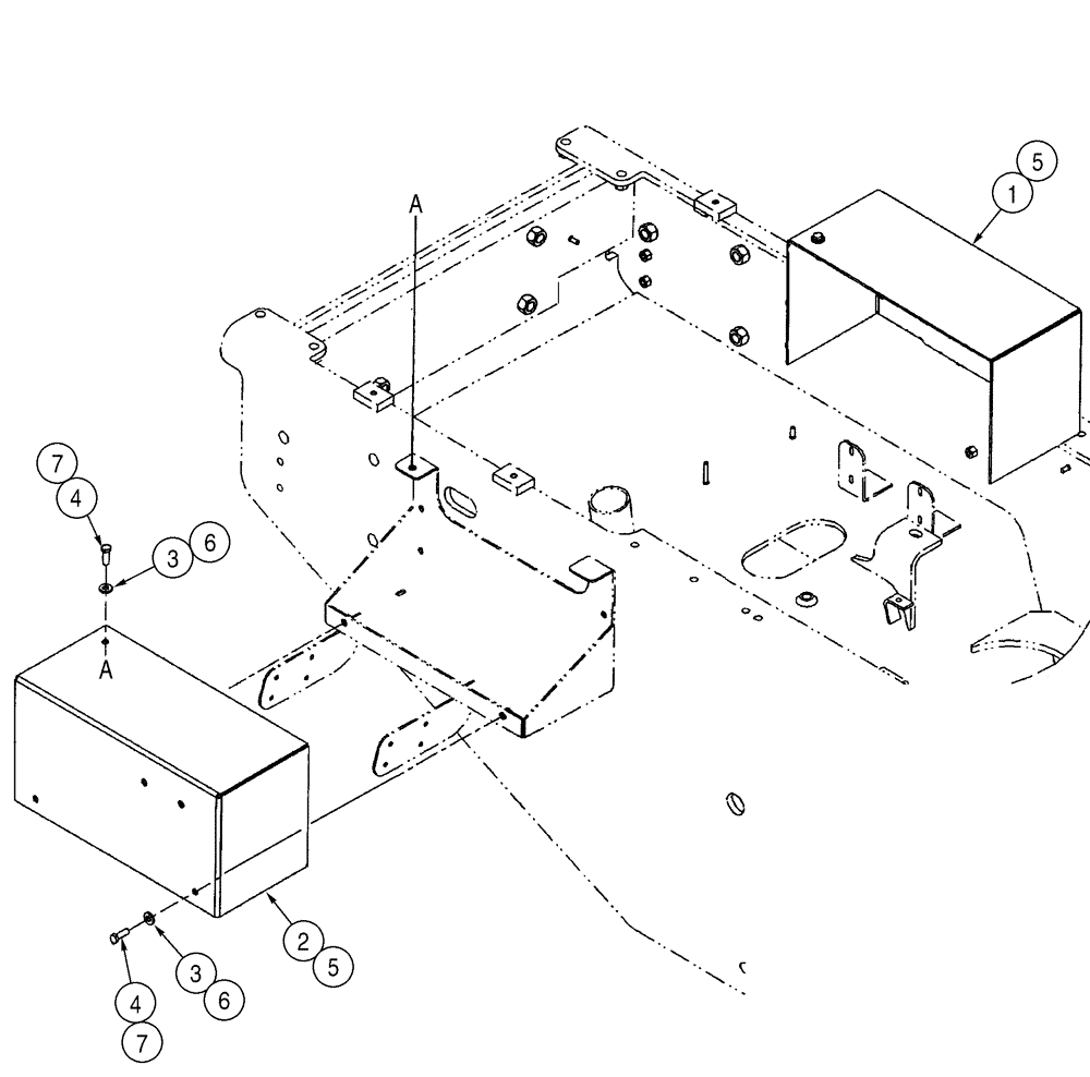 Схема запчастей Case 921C - (09-26) - COVERS - BATTERY BOX (09) - CHASSIS