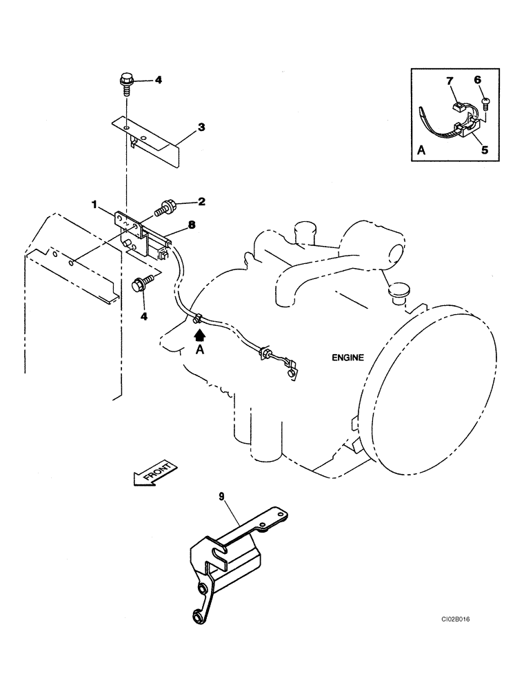 Схема запчастей Case CX460 - (03-04) - ENGINE SHUTOFF - SUPPORT (03) - FUEL SYSTEM