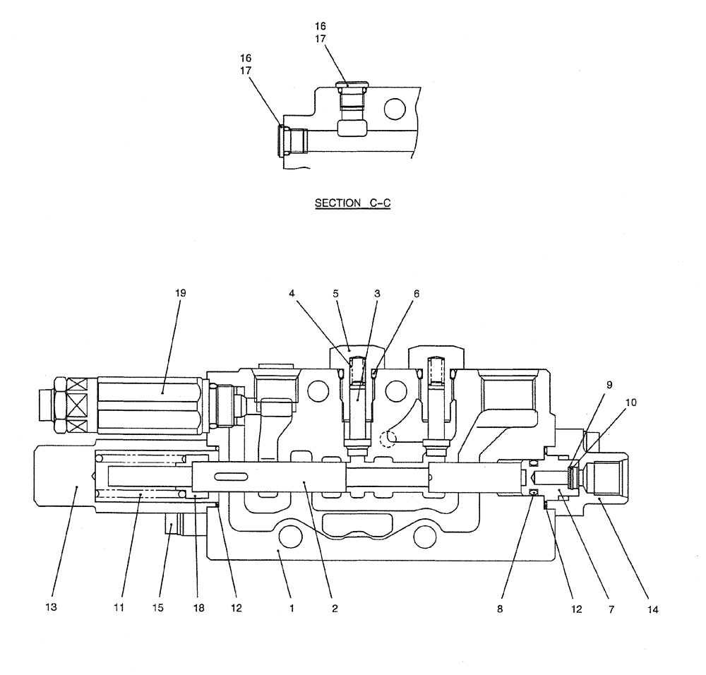 Схема запчастей Case CX27B PV13 - (07-013) - VALVE ASSY, CONTROL, P/N PM30V00053F1 ELECTRICAL AND HYDRAULIC COMPONENTS