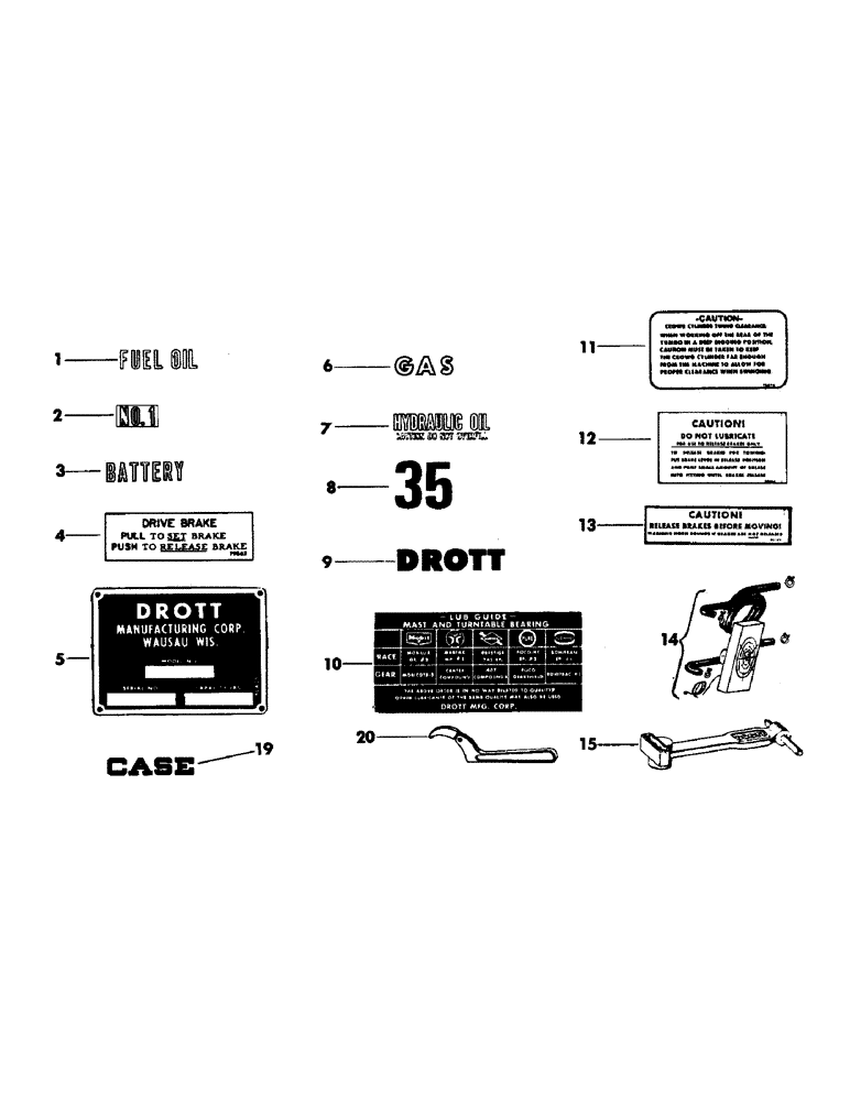 Схема запчастей Case 35EC - (J01) - ACCESSORIES AND GRAPHIC PRODUCTS (18) - ATTACHMENT ACCESSORIES