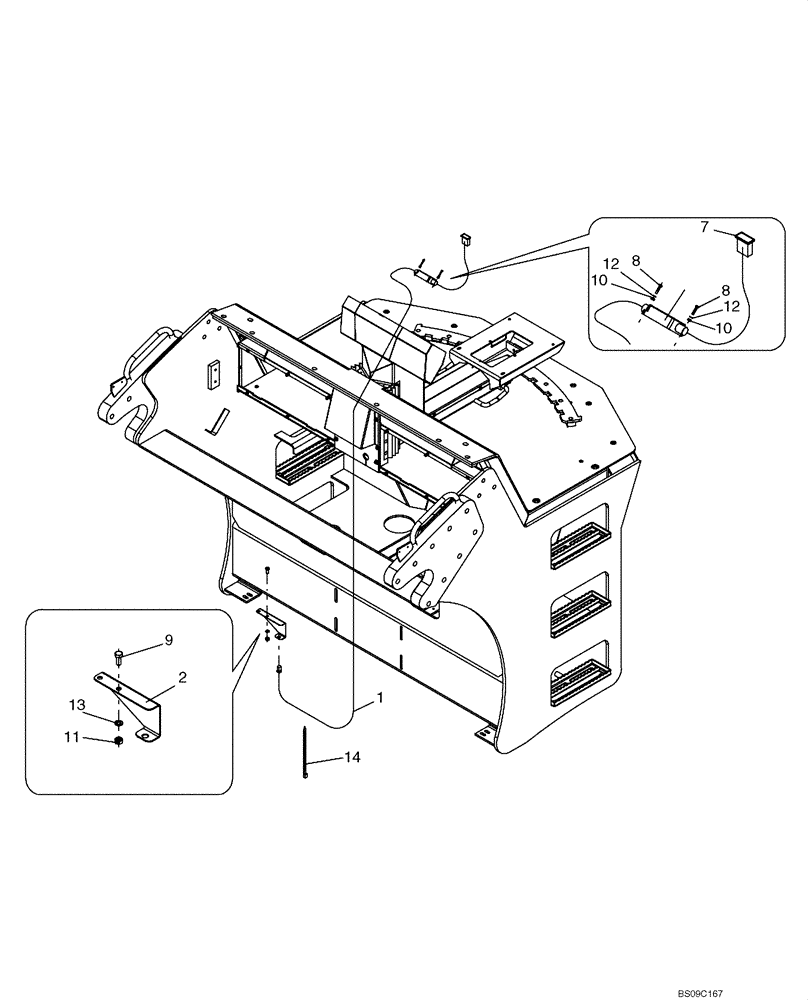 Схема запчастей Case DV210 - (55.414.01) - THERMOMETER (GROUP 555-ND142645) (55) - ELECTRICAL SYSTEMS