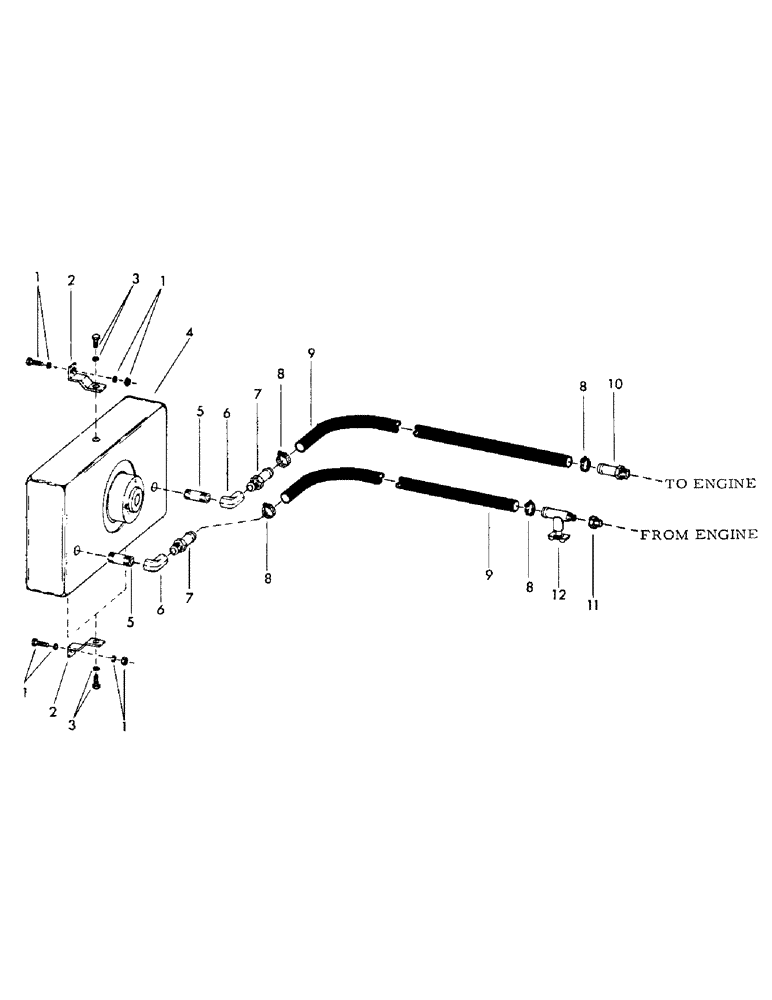 Схема запчастей Case 50 - (J2) - HOT WATER HEATER GROUP (50) - CAB CLIMATE CONTROL