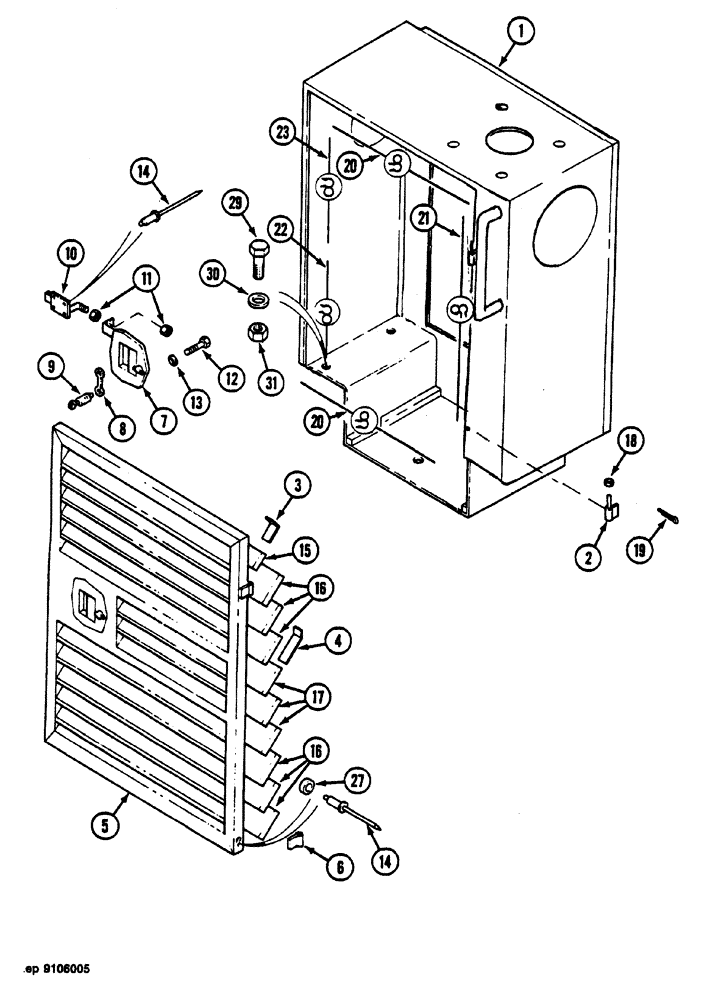 Схема запчастей Case 1088 - (146) - SUCTION BOX (35) - HYDRAULIC SYSTEMS