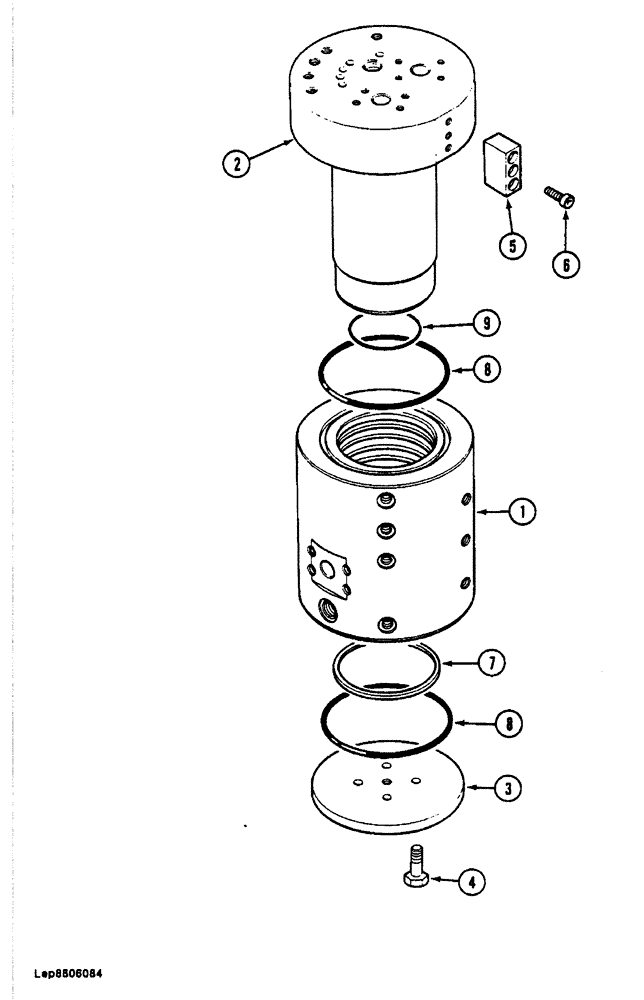 Схема запчастей Case 688 - (8-078) - HYDRAULIC SWIVEL (08) - HYDRAULICS