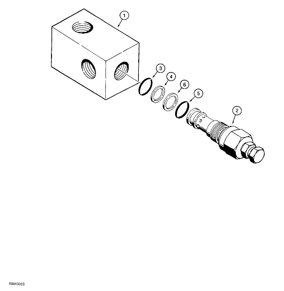 Схема запчастей Case 550G - (8-48) - REGENERATION RELIEF VALVE ASSEMBLY (07) - HYDRAULIC SYSTEM