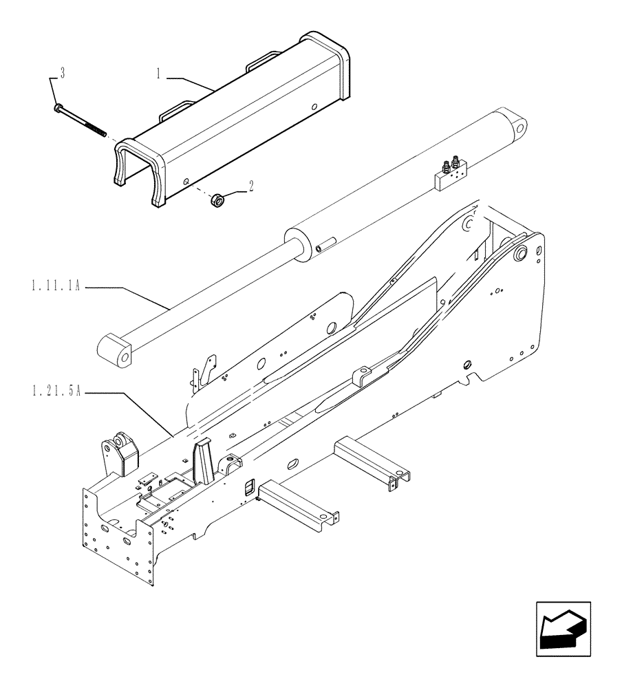 Схема запчастей Case TX842 - (9.00325A[01]) - LIFT CYLINDER LOCK UP - OPTIONAL CODE 749183001 (35) - HYDRAULIC SYSTEMS