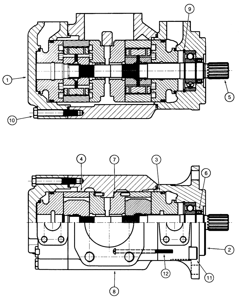 Схема запчастей Case 621C - (08-060[A]) - PUMP ASSY (08) - HYDRAULICS