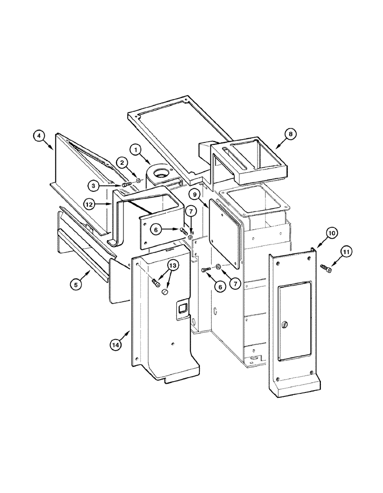 Схема запчастей Case 865 AWD - (09-048[01]) - CONSOLE COVERS (09) - CHASSIS