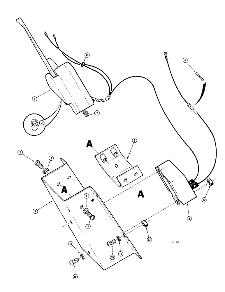 Схема запчастей Case 680CK - (058) - ELECTRICAL SYSTEM, TURN SIGNAL AND FLASHER CONTROL (55) - ELECTRICAL SYSTEMS