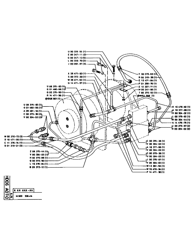 Схема запчастей Case 90CL - (081) - NO DESCRIPTION PROVIDED (07) - HYDRAULIC SYSTEM