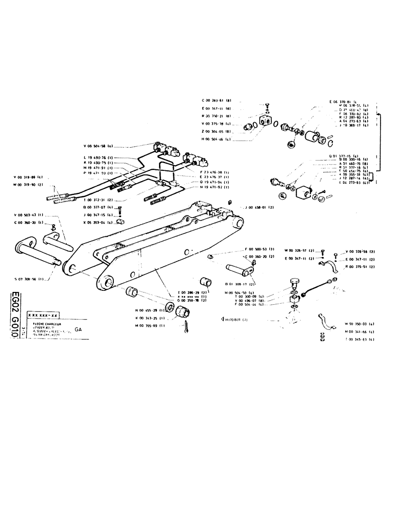 Схема запчастей Case GC120 - (223) - LOADER BOOM 