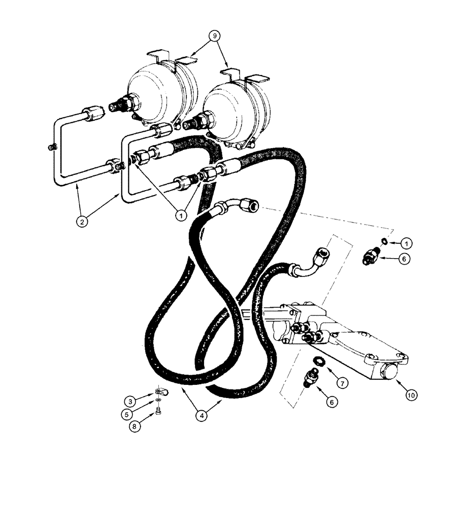 Схема запчастей Case 865 DHP - (7-016) - EMERGENCY BRAKE ASSEMBLY (07) - BRAKES