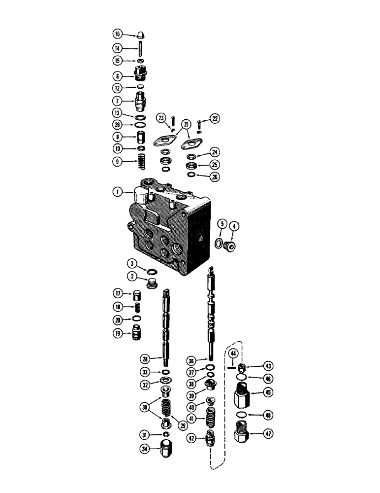 Схема запчастей Case W5 - (112) - A13675 VALVE (08) - HYDRAULICS