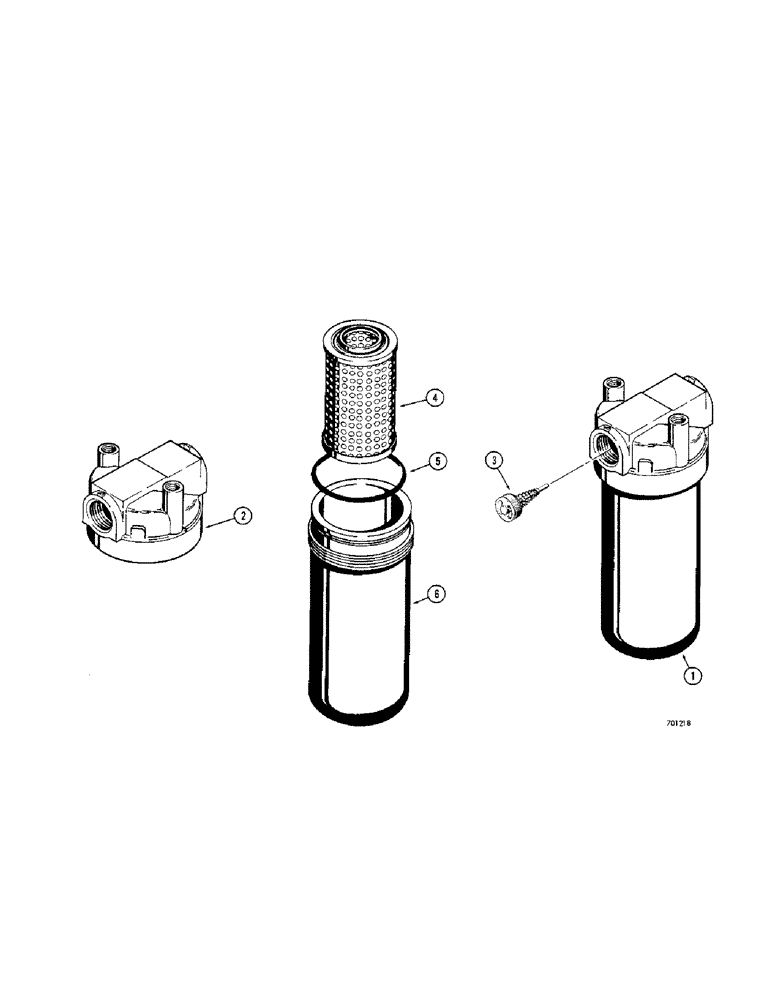 Схема запчастей Case 310G - (246[1]) - D43567 HYDRAULIC OIL FILTER (07) - HYDRAULIC SYSTEM