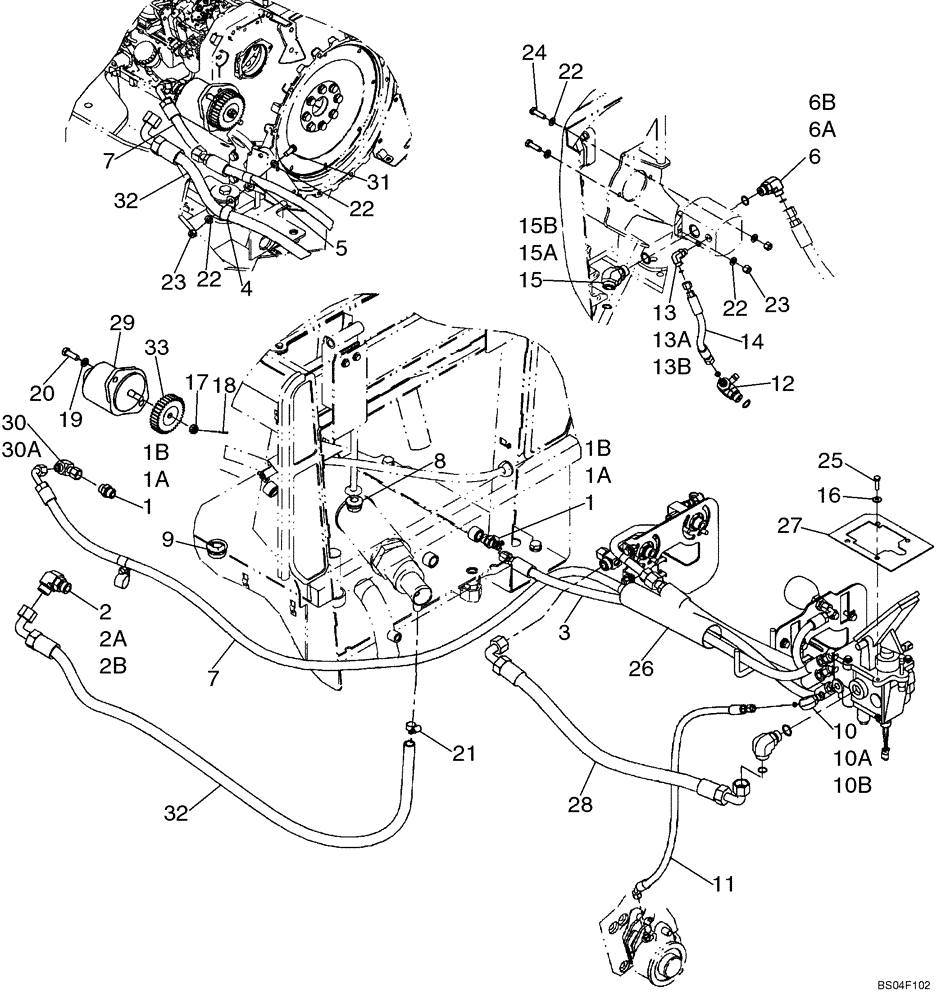 Схема запчастей Case 621D - (07-05A) - HYDRAULICS - BRAKE, MAIN - IF USED (07) - BRAKES