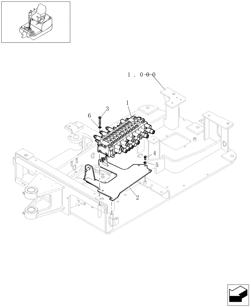 Схема запчастей Case CX16B - (1.050[01]) - CONTROL VALVE (35) - HYDRAULIC SYSTEMS