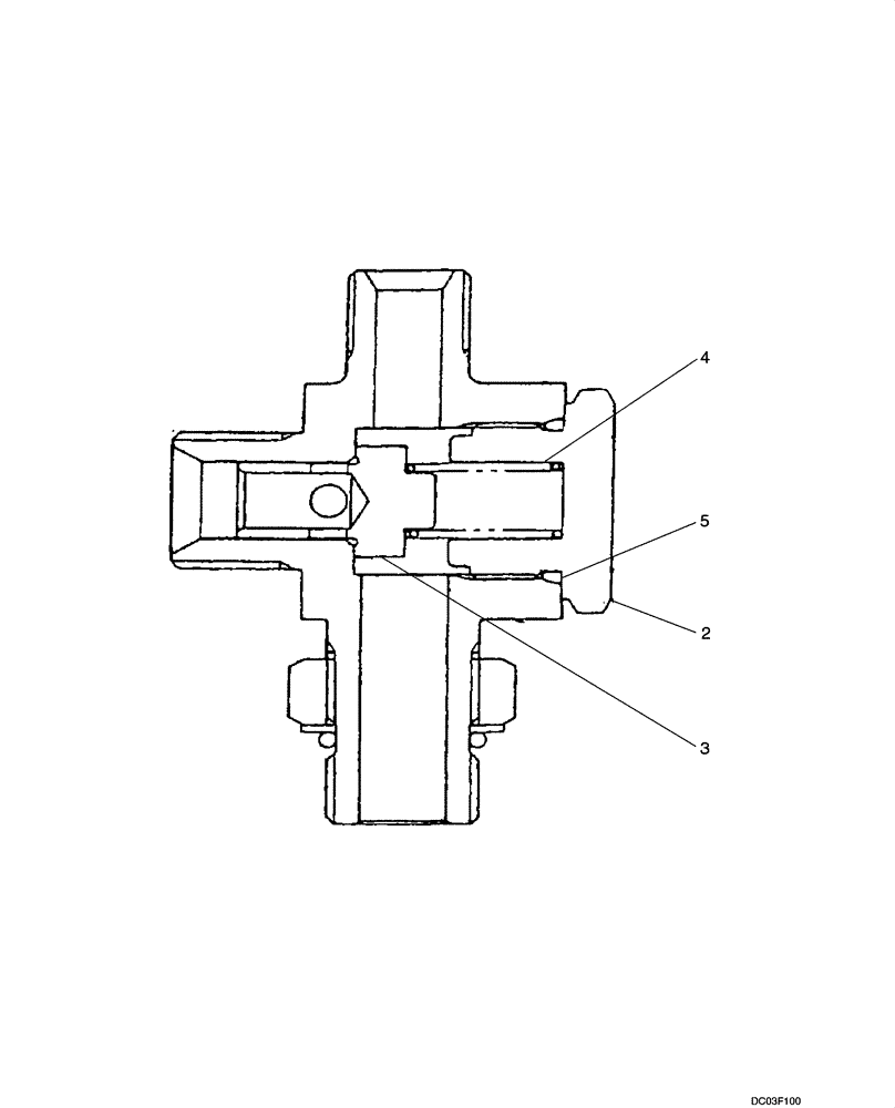 Схема запчастей Case CX14 - (08-45[00]) - VALVE ASSY, CHECK (08) - HYDRAULICS