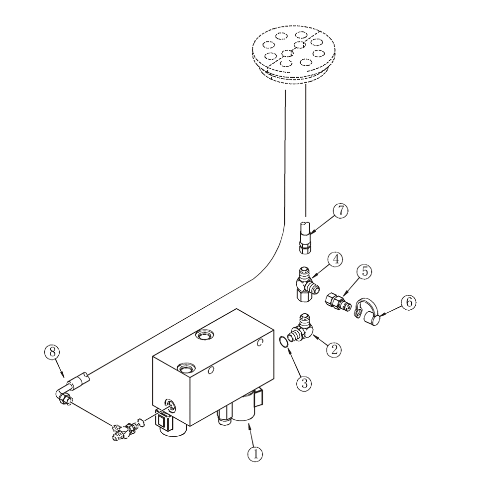 Схема запчастей Case 921C - (08-38) - HYDRAULICS - LOADER CONTROL, REMOTE (08) - HYDRAULICS