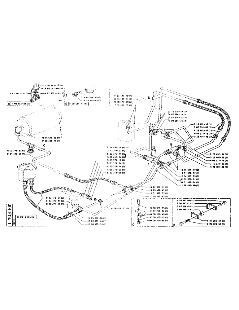 Схема запчастей Case 75P - (132) - NO DESCRIPTION PROVIDED (07) - HYDRAULIC SYSTEM